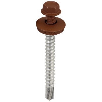 Acorn International SW-MM142BN250 Screw, 2 in L, Hex Drive, Self-Drilling Point, 250 BAG