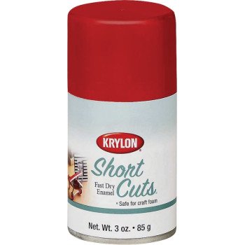 Krylon KSCS033 Craft Spray Paint, High-Gloss, Red Pepper, 3 oz, Can