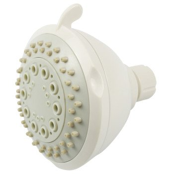 Boston Harbor TS02213WH Shower Head, 1.75 (6.6) 80 gpm (L/MIN) psi, 1/2-14 NPT Connection, Threaded, 3-Spray Function