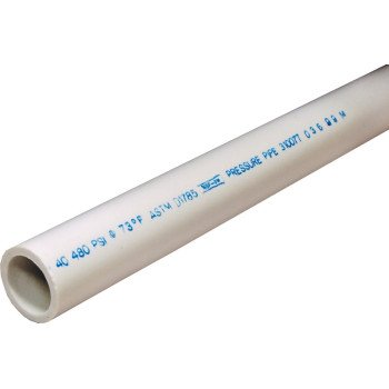 Charlotte Pipe PVC 04007 0600 Pipe, 3/4 in, 10 ft L, SCH 40 Schedule, PVC