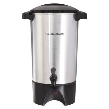 Hamilton Beach 40515 Coffee Urn, 30 Cups Capacity, 1090 W, Aluminum, Silver