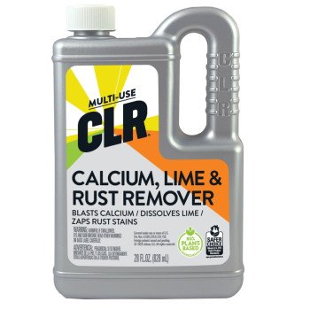 CLR CL-12 Calcium/Lime/Rust Cleaner, 28 oz, Liquid, Slightly Acidic, Lime Green