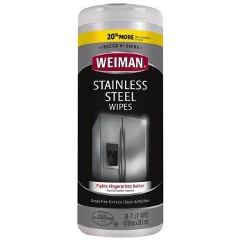 Weiman 92 Stainless Steel Wipes, 8 in L, 7 in W, Fresh