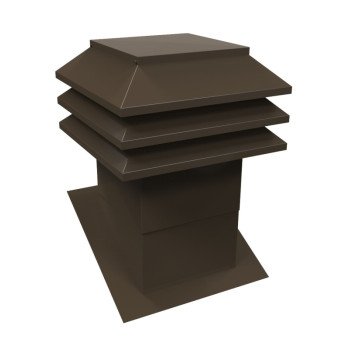 303-12-B SLOPE ROOF VENT BRN  