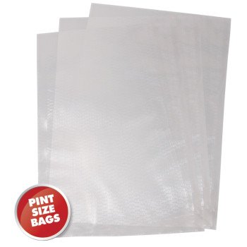 Weston 30-0106-W Vacuum Seal Bag, 10 in L, 6 in W, Plastic, Clear