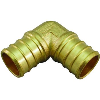 Apollo CPXE34345PK Pipe Elbow, 3/4 in, 90 deg Angle, Brass