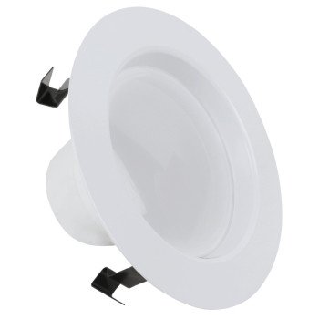 Feit Electric LEDR4HO/927CA Recessed Downlight, 75 W, 120 V, LED Lamp, Aluminum, White