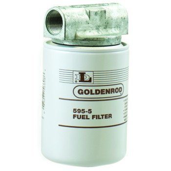 DL Goldenrod 595 Fuel Filter, 50 psi Pressure, 1 in Connection, NPT, 25 gpm