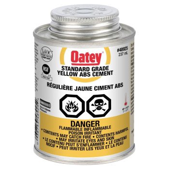 Oatey 31541 Pipe Cement, Liquid, Yellow, 236 mL