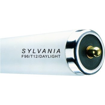 Sylvania 29500 Fluorescent Bulb, 75 W, T12 Lamp, Single Pin Lamp Base, 3837 Lumens, 6500 K Color Temp, Daylight Light