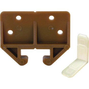 Prime-Line R 7084 Drawer Track Guide Kit, Plastic, Brown