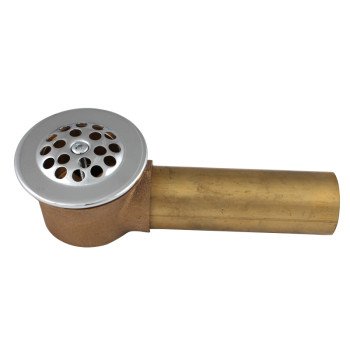 Keeney 614RB Bath Drain Waste Shoe, Brass, For: #609 and #615 Triple Lever Garden Tub