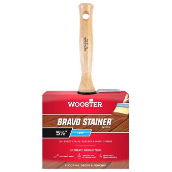 Wooster F5116-5-1/2 Paint Brush, 5-1/2 in W, 3-1/4 in L Bristle, China Bristle, Threaded Handle