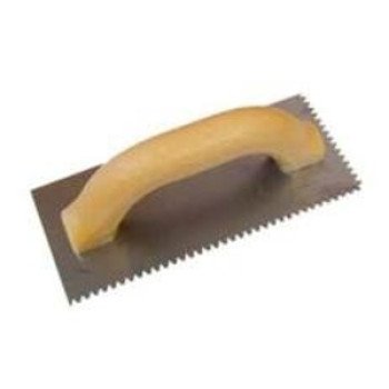 Richard 07436 Ceramic Trowel, 3/16 x 1/8 in Notch, 9 in L, 4 in W, V Notch