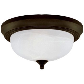 Westinghouse 64291 Flush Mount Ceiling Fixture, 2-Lamp, Oil-Rubbed Bronze Fixture