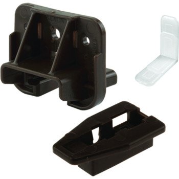 Prime-Line R 7321 Drawer Track Guides and Glides, Plastic, Dark Brown