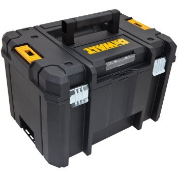 DEWALT TSTAK VI Series DWST17806 Deep Box, 66 lb, Plastic, Black