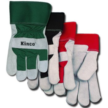 Heatkeep 1932-M Protective Gloves, Men's, M, Wing Thumb, Black/Green