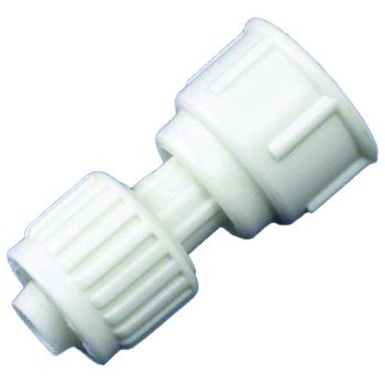 Flair-It 16865 Tube Adapter, 1/2 x 7/8 in, PEX x Ballcock, Polyoxymethylene, White