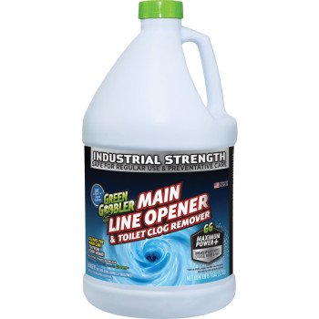 Green Gobbler G0670 Drain Cleaner, Liquid, Colorless, Odorless, 128 oz Bottle