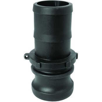 Green Leaf 150E/GLP150E Cam Lever Coupling, 1-1/2 in, Male x Hose Barb, Glass Filled Polypropylene