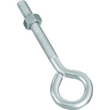 National Hardware N221-226 Eye Bolt, 5/16-18 Thread, 2-1/4 in L Thread, 3/4 in ID Dia Eye, 2.72 in L Shank, Steel, Zinc