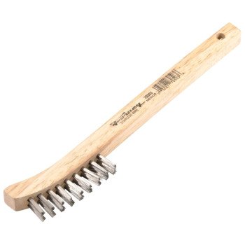 Forney 70503 Scratch Brush, 0.006 in L Trim, Stainless Steel Bristle