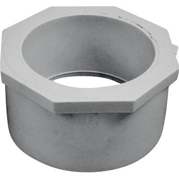 IPEX 035679 Reducer Bushing, 4 x 3 in, Spigot x Socket, PVC, White, SCH 40 Schedule, 220, 260 psi Pressure