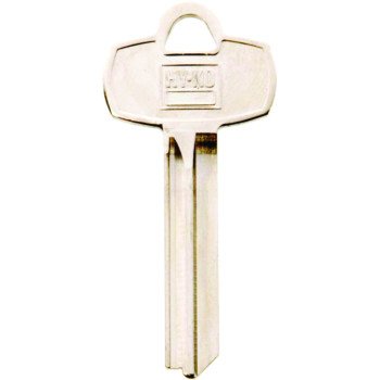 Hy-Ko 11010BE2 Key Blank, Brass, Nickel, For: Best Cabinet, House Locks and Padlocks