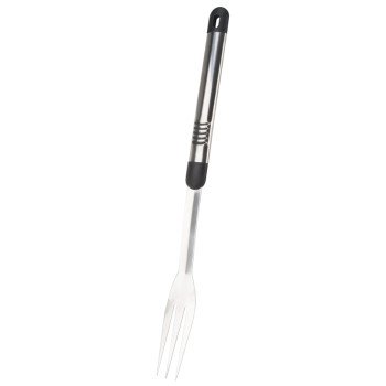 Omaha BBQ-8112443B Premium BBQ Fork SS Handle, 1.9 mm, Stainless Steel Blade, Stainless Steel, Aluminum Handle