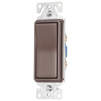 Eaton Wiring Devices 7500 7501RB-K-L Rocker Switch, 15 A, 120/277 V, SPST, Thermoplastic Housing Material