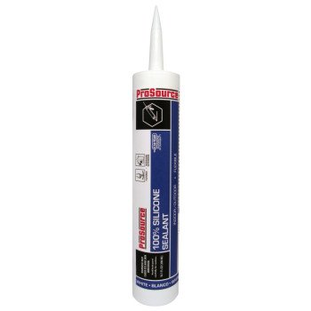 ProSource 7850800 Sealant, White, 10.1 oz Cartridge