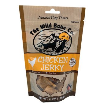 The Wild Bone Co 1930 Dog Treat, All, Jerky, Chicken, 4.5 oz