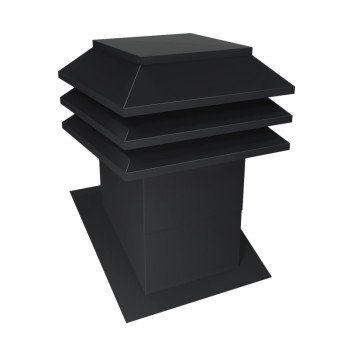 303-12-N SLOPE ROOF VENT BLK  