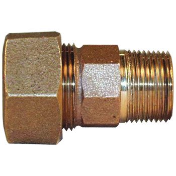 Legend T-4350NL Series 313-144NL Pipe Coupling, 3/4 in, Compression x MNPT, Bronze, 100 psi Pressure