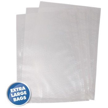 Weston 30-0105-W Vacuum Seal Bag, 15 lb Capacity, Plastic, Clear