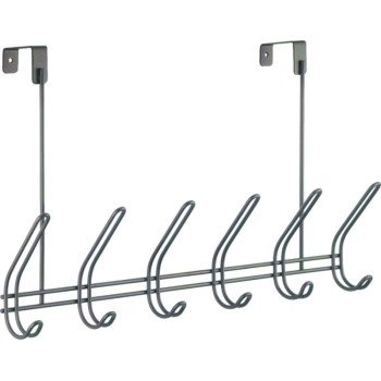 iDESIGN Classico 44002 Rack, 6-Hook, Steel, Chrome