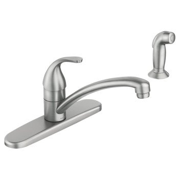 Moen Adler 87604SRS Kitchen Faucet, 1.5 gpm, 4 -Faucet Hole, Spot Resistant Stainless, Sink Deck Mounting, Lever Handle