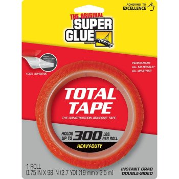 TAPE TOTAL DBL SDD RL 98X3/4IN