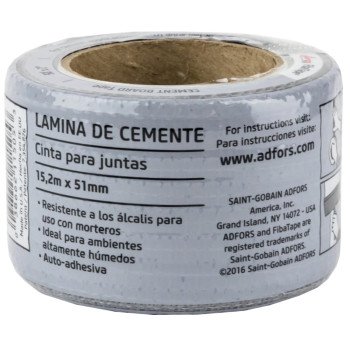 Adfors FibaTape FDW6961-U Cement Board Tape, 50 ft L, 2 in W, Gray