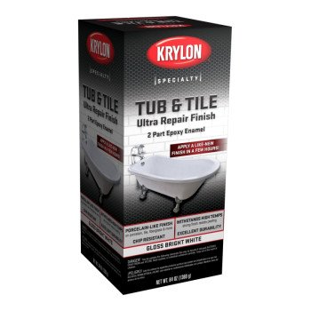 Krylon K04501007 Tub and Tile Epoxy, 12 oz, Can