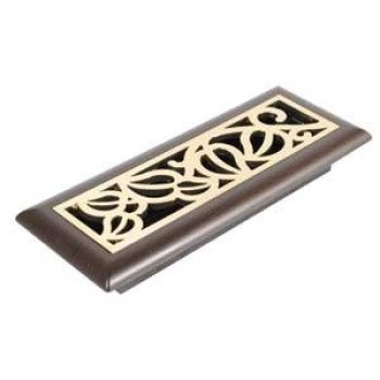 Imperial RG3147 Floor Register, 10 in L, 3 in W, ABS, Mocha, Oil-Rubbed Bronze