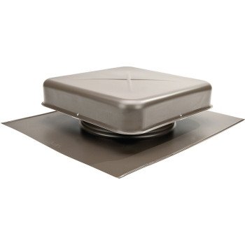 Lomanco LomanCool 600WB Static Roof Vent, 16-5/8 in OAW, 60 sq-in Net Free Ventilating Area, Aluminum, Weathered Bronze