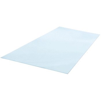 Plaskolite 11G0784A Flat Sheet, 32 in L, 30 in W, 0.1 in Thick, Crystal Clear