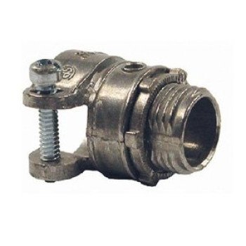 Hubbell SQ050R2 Squeeze Connector, 1/2 in, Zinc