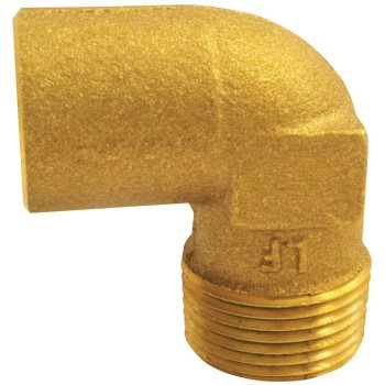 Elkhart Products 10156842 Pipe Elbow, 1/2 in, Sweat x MIP, 90 deg Angle, Copper