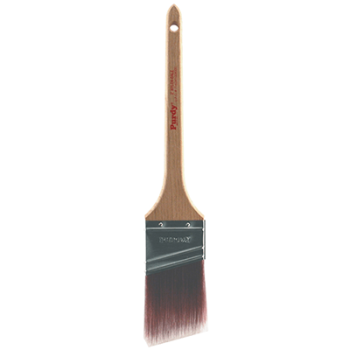 Purdy Nylox Dale 144080225 Angular Trim Brush, 2-1/2 in W, 2-11/16 in L Bristle, Nylon Bristle, Rat Tail Handle