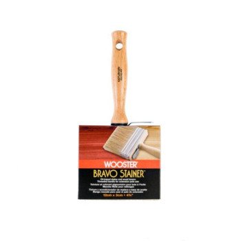 Wooster F5116-4-3/4 Paint Brush, 4-3/4 in W, 2-3/4 in L Bristle, China Bristle, Threaded Handle