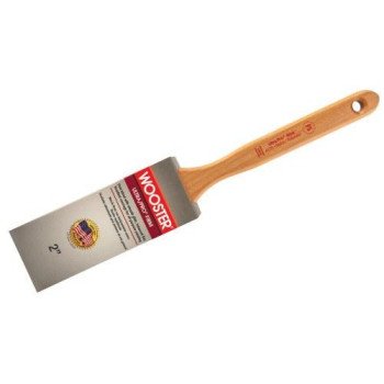 Wooster 4175-2-1/2 Paint Brush, 2-1/2 in W, 2-15/16 in L Bristle, Nylon/Polyester Bristle, Flat Sash Handle