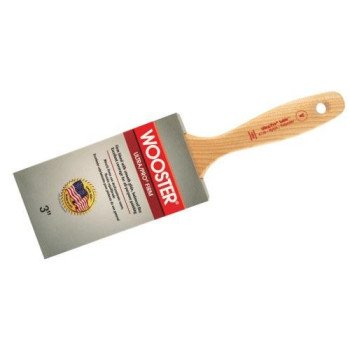 Wooster 4176-3 Paint Brush, 3 in W, 3-3/16 in L Bristle, Nylon/Polyester Bristle, Varnish Handle